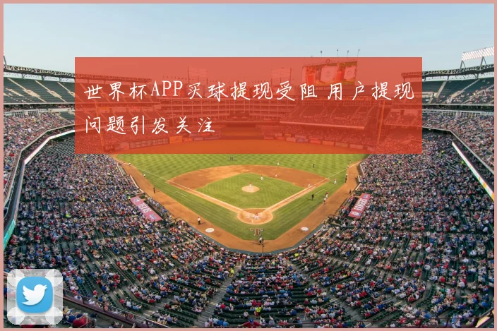世界杯APP买球提现受阻 用户提现问题引发关注